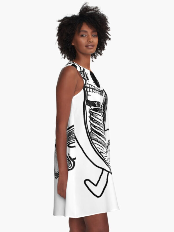 priapus gluteus A-Line Dress - Image 2