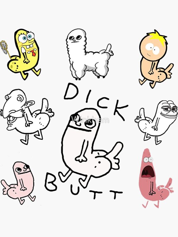 Dickbutt Meme Collection Sticker - Image 2