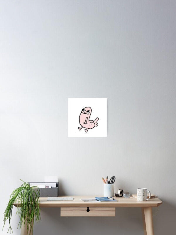 Pink DickButt Meme Poster - Image 2