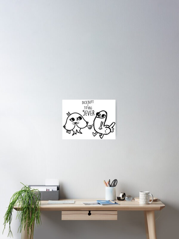 Dickbutt + Titvag 5Ever Poster - Image 2