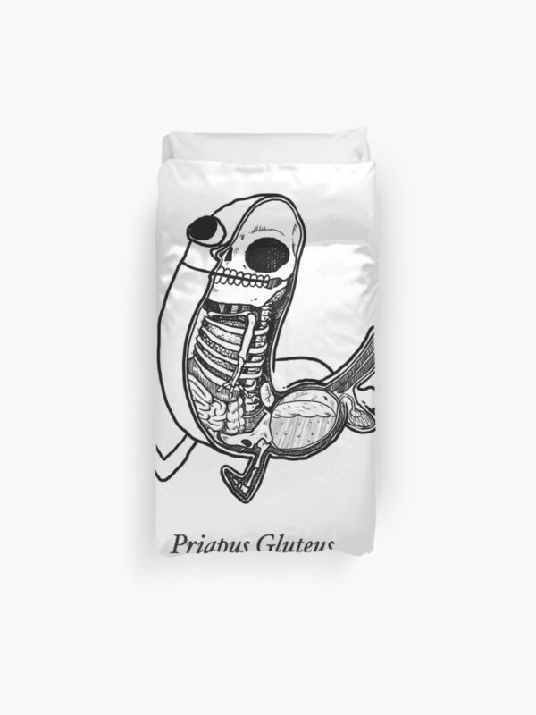 priapus gluteus Duvet Cover