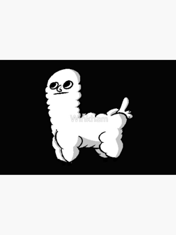 Sheep Dickbutt Meme Zipper Pouch - Image 4