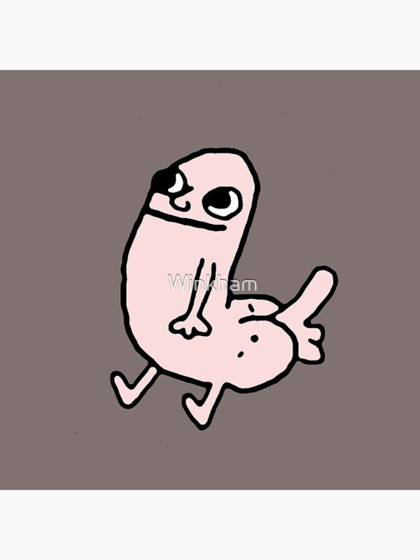 Pink DickButt Meme Pillow - Image 4