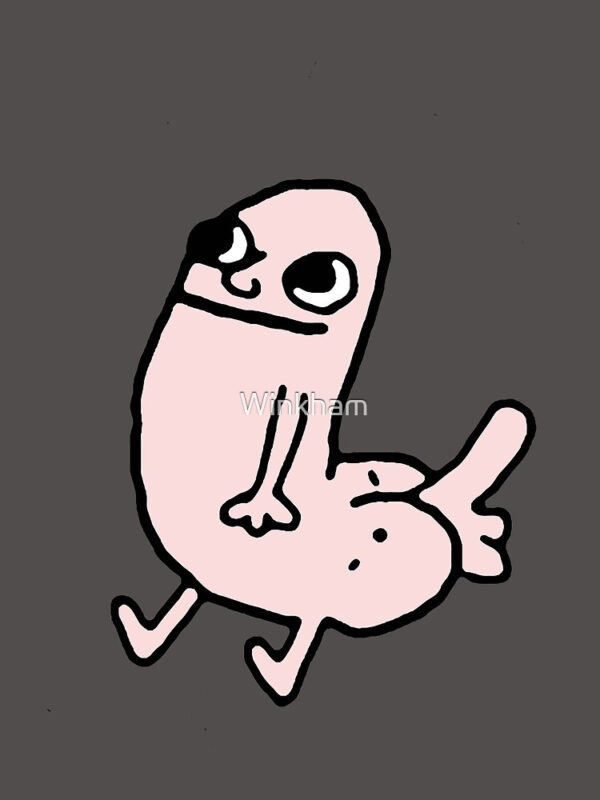 Pink DickButt Meme Scarf - Image 3