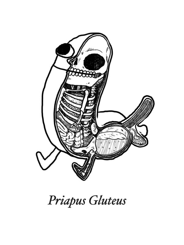priapus gluteus Drawstring Bag - Image 3