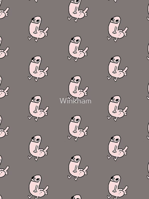 Pink DickButt Meme Graphic T-Shirt - Image 4