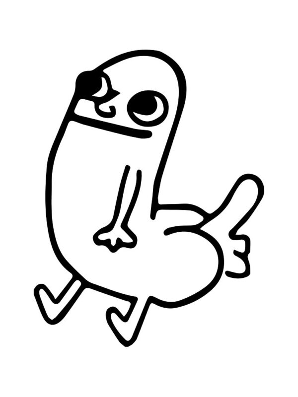 Dickbutt Drawstring Bag - Image 3