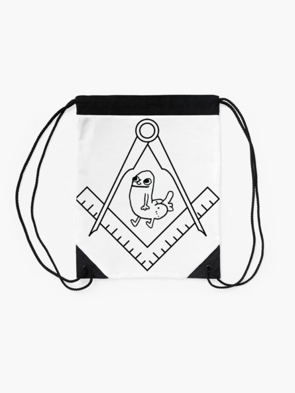 church of dickbutt Drawstring Bag - Image 2