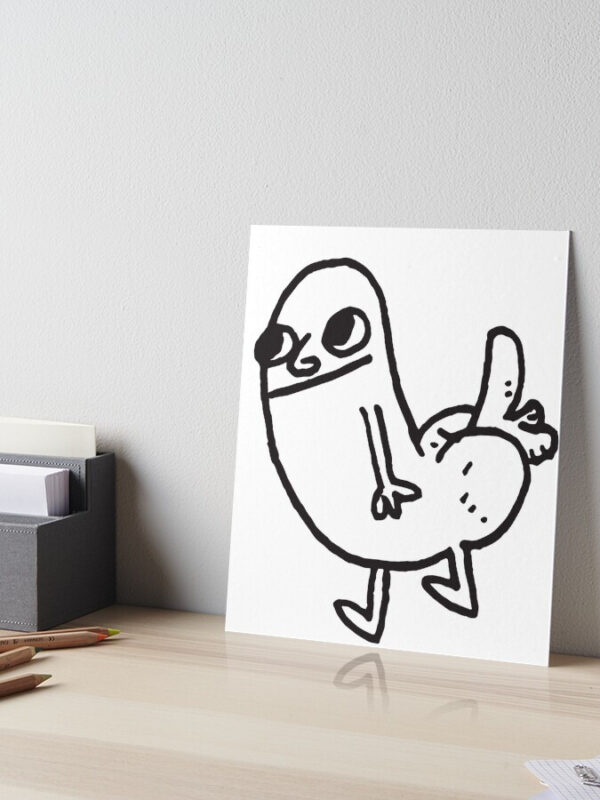 Dickbutt Art Board Print - Image 3