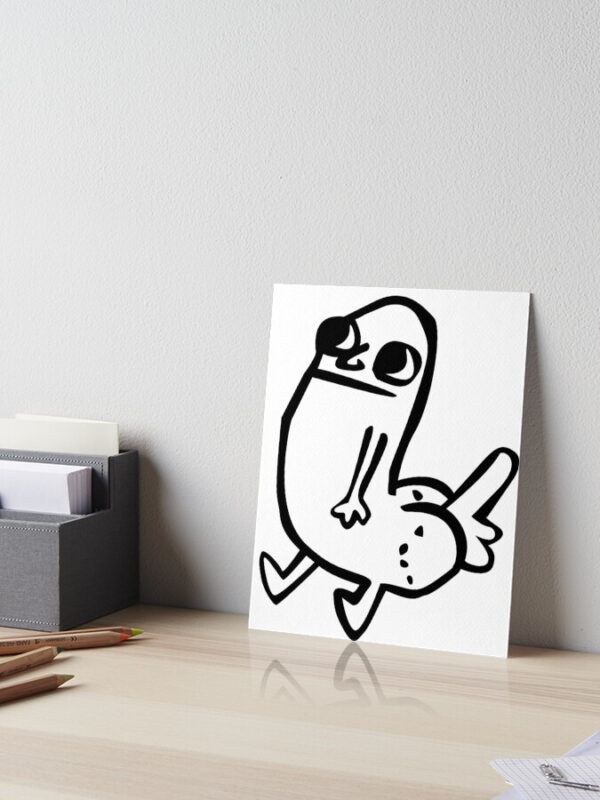 Dick Butt Art Board Print