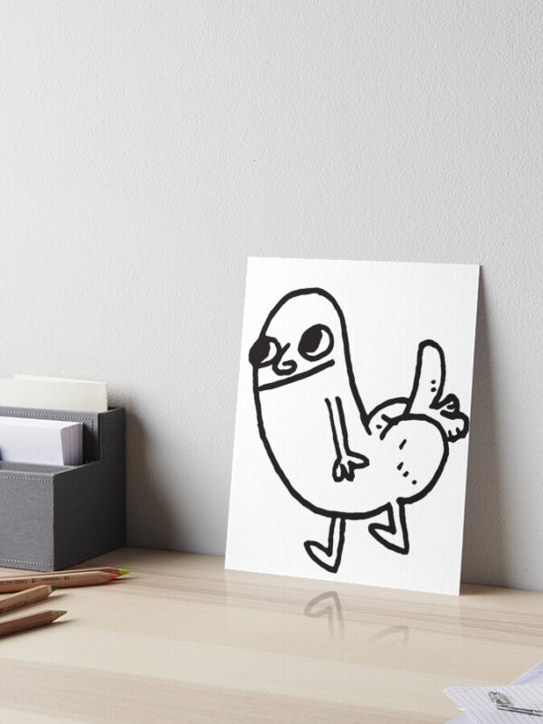 Dickbutt Art Board Print