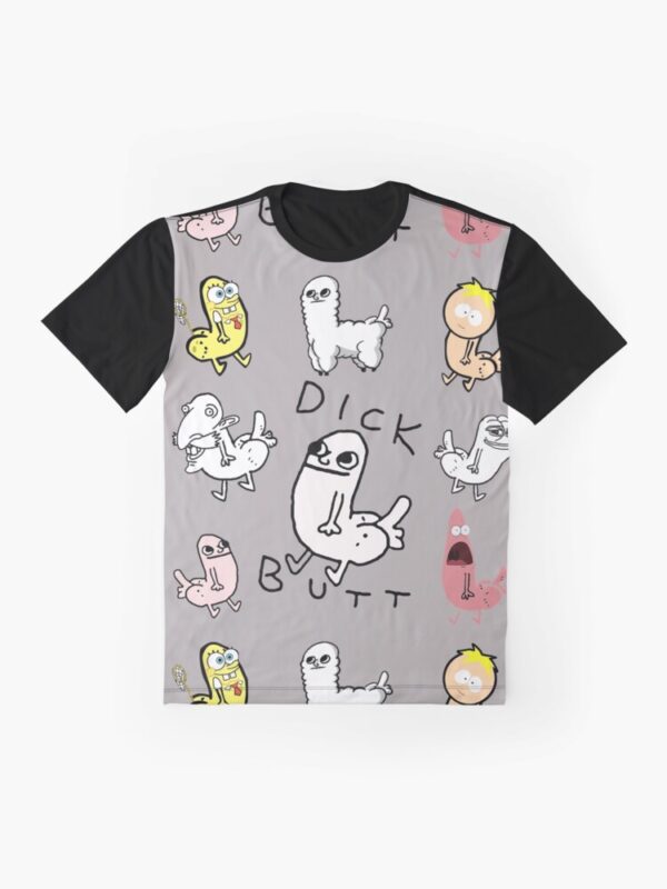 Dickbutt Meme Collection Graphic T-Shirt - Image 3