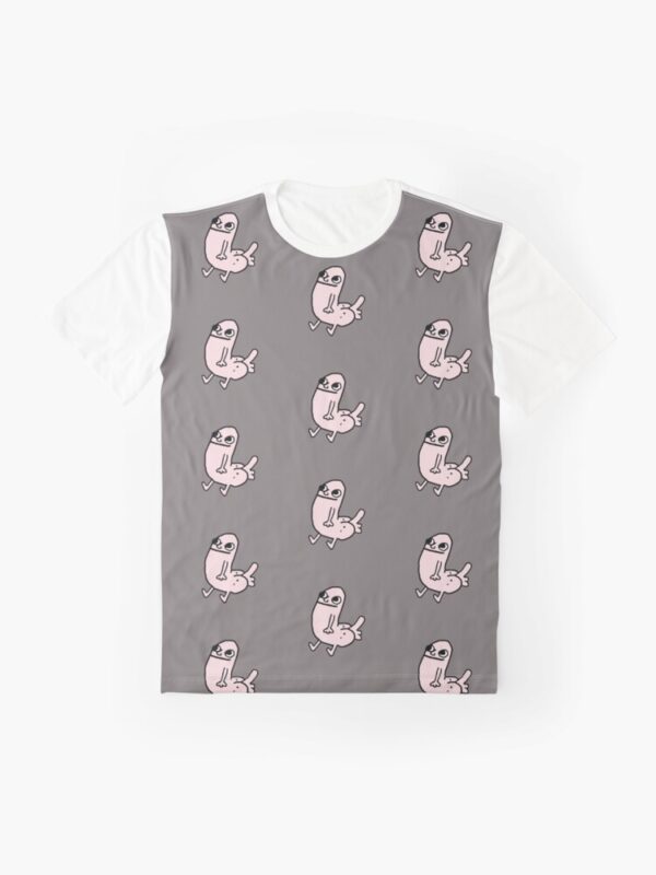 Pink DickButt Meme Graphic T-Shirt - Image 6