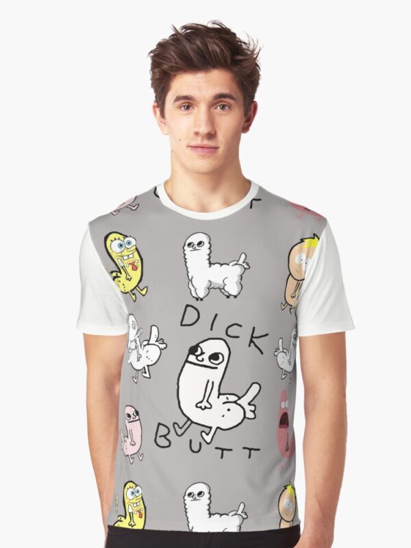 Dickbutt Meme Collection Graphic T-Shirt - Image 5