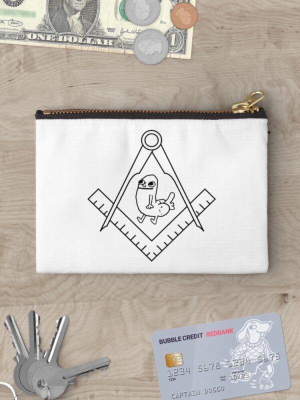 church of dickbutt Zipper Pouch - Image 3