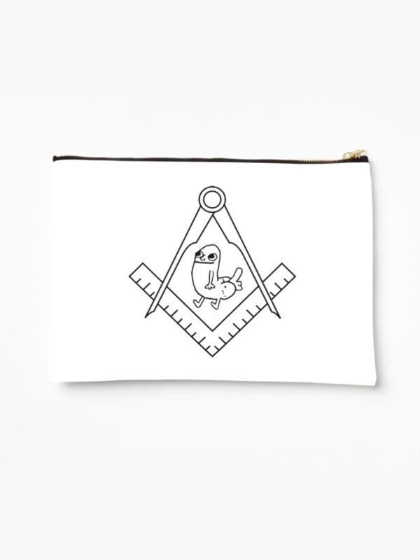 church of dickbutt Zipper Pouch - Image 7
