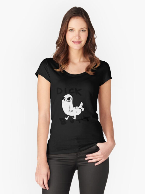Dickbutt Fitted Scoop T-Shirt