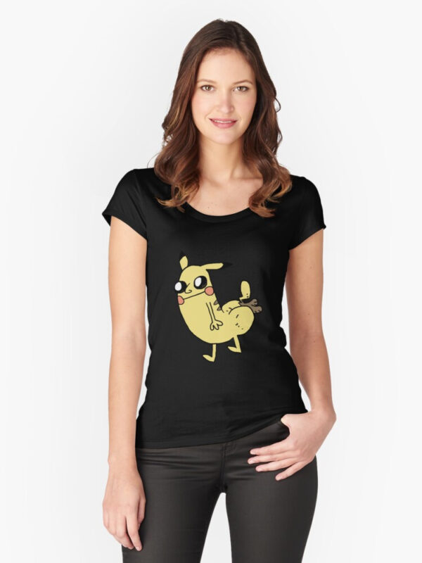 Pikabutt Fitted Scoop T-Shirt