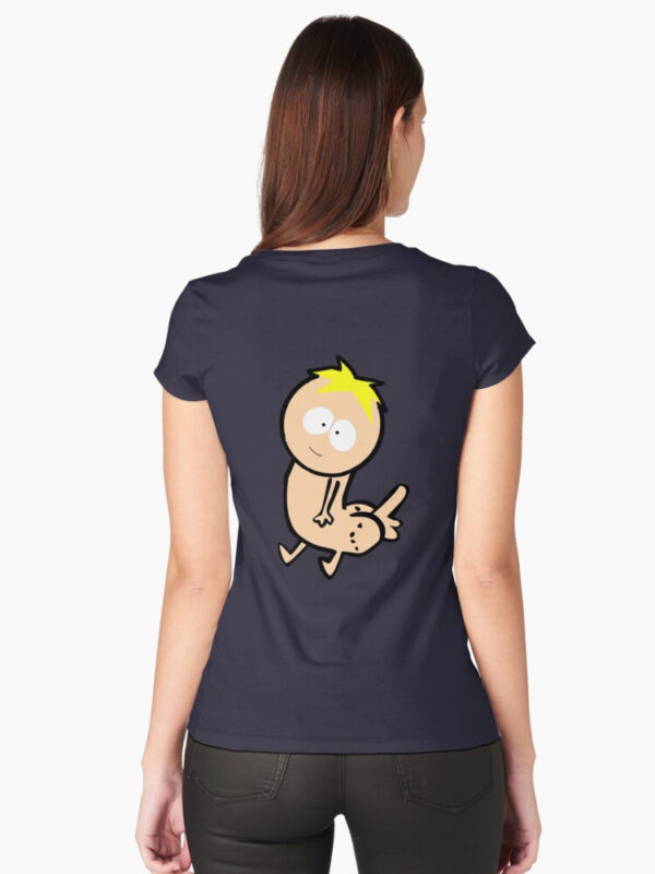 Butters Dickbutt Fitted Scoop T-Shirt - Image 9