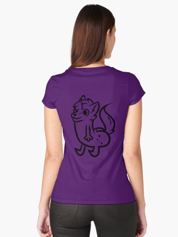 furry butt meme Fitted Scoop T-Shirt - Image 18