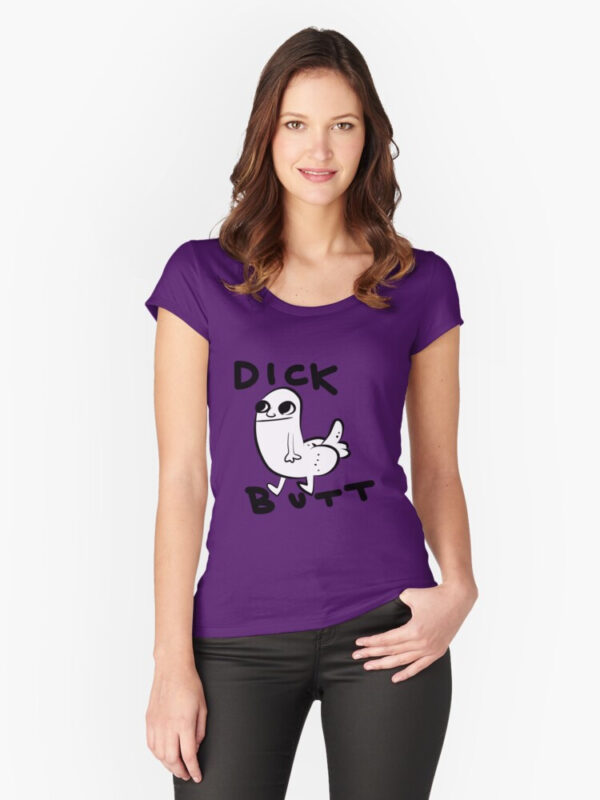 Dickbutt Fitted Scoop T-Shirt - Image 16