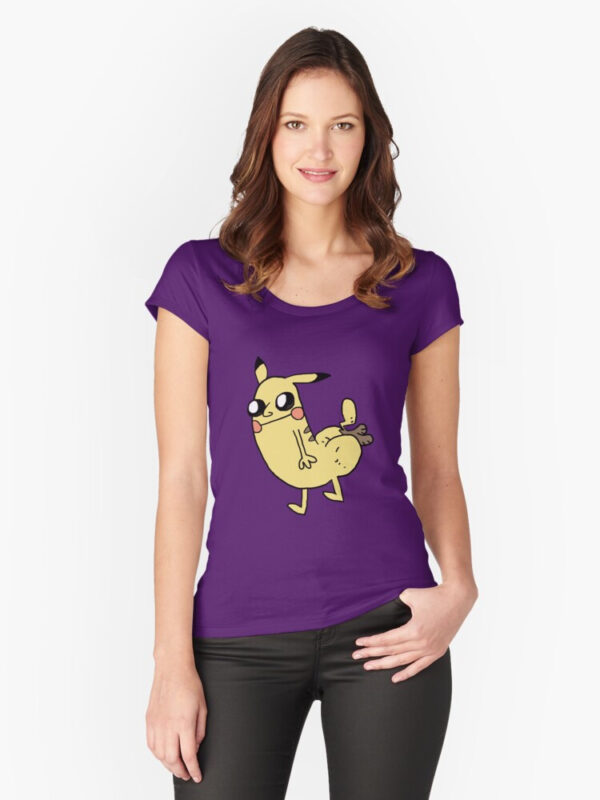 Pikabutt Fitted Scoop T-Shirt - Image 16
