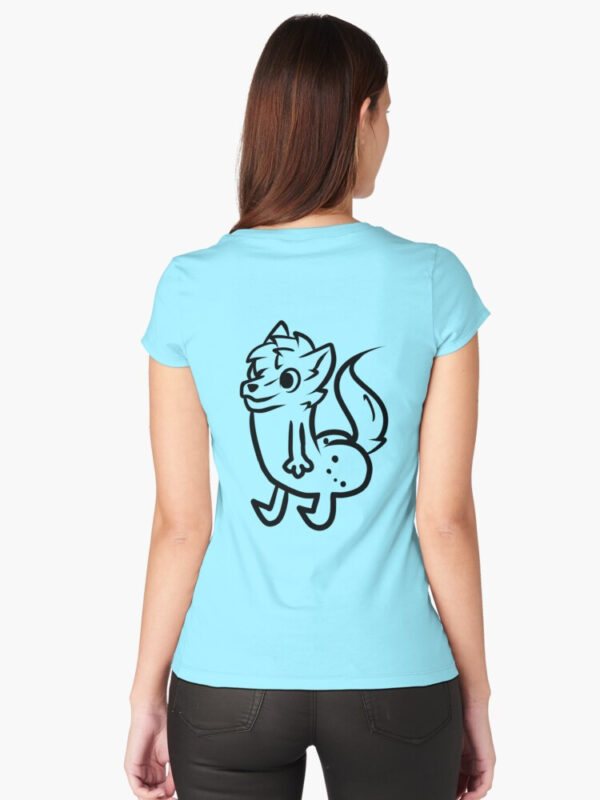 furry butt meme Fitted Scoop T-Shirt - Image 21