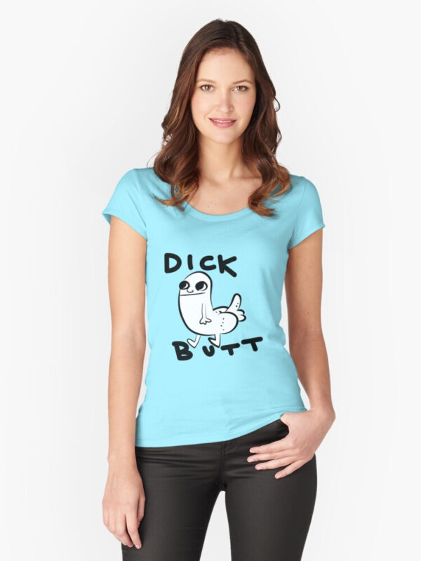 Dickbutt Fitted Scoop T-Shirt - Image 19