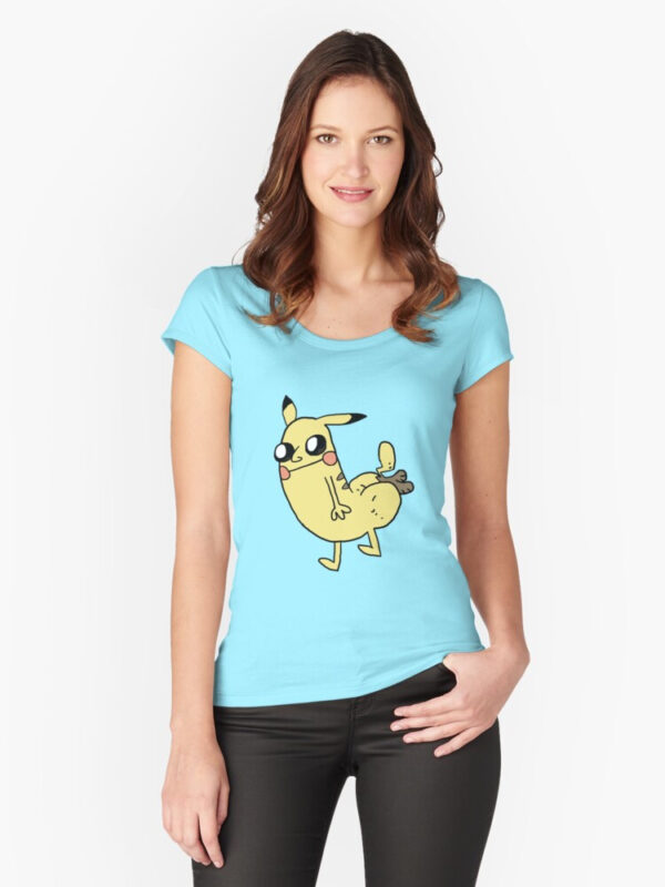 Pikabutt Fitted Scoop T-Shirt - Image 19
