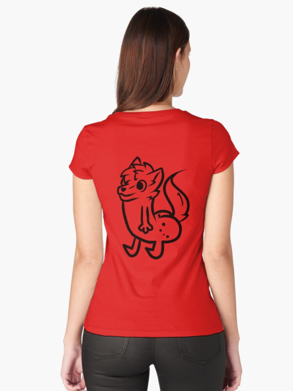 furry butt meme Fitted Scoop T-Shirt - Image 15