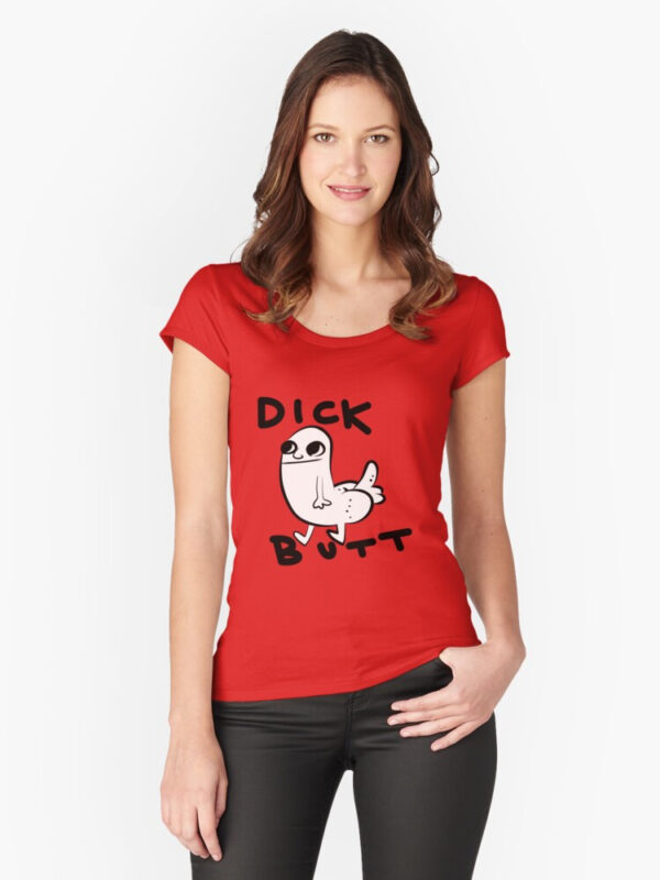 Dickbutt Fitted Scoop T-Shirt - Image 13