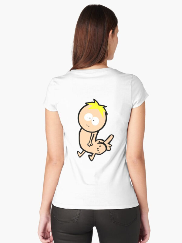 Butters Dickbutt Fitted Scoop T-Shirt - Image 6