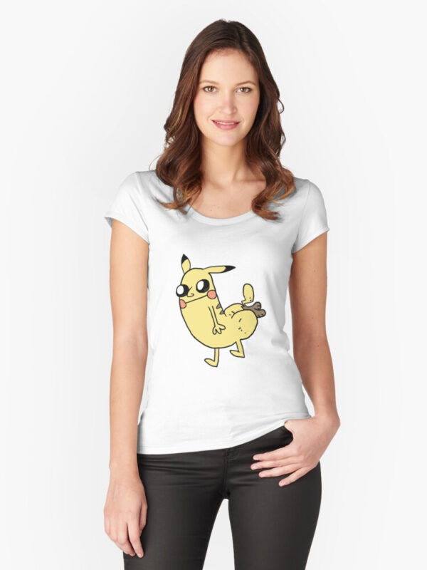 Pikabutt Fitted Scoop T-Shirt - Image 4