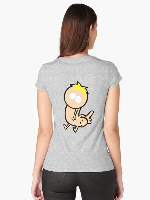 Butters Dickbutt Fitted Scoop T-Shirt - Image 12