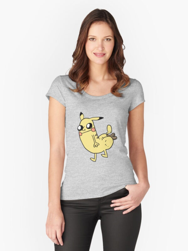 Pikabutt Fitted Scoop T-Shirt - Image 10