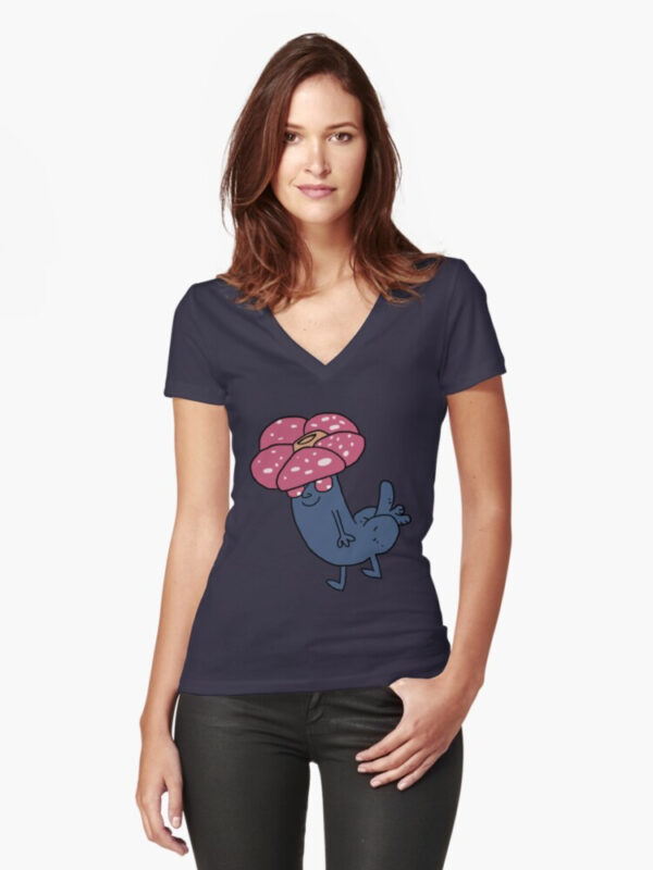 Vilebutt Fitted V-Neck T-Shirt - Image 7