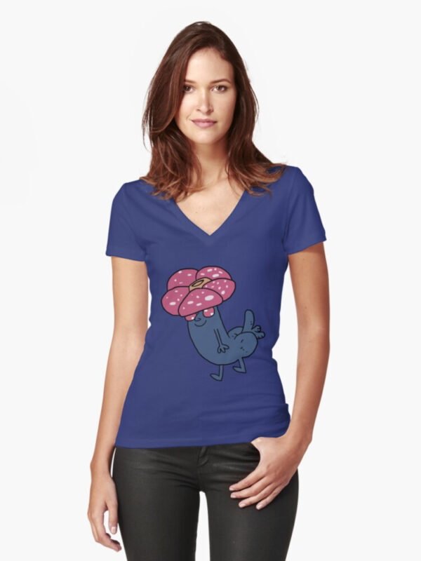 Vilebutt Fitted V-Neck T-Shirt - Image 13