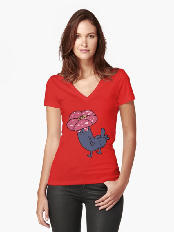Vilebutt Fitted V-Neck T-Shirt - Image 10
