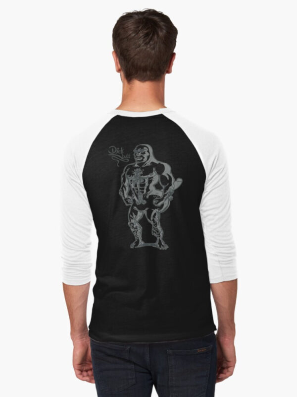 Dickbutt Baseball ¾ Sleeve T-Shirt - Image 6