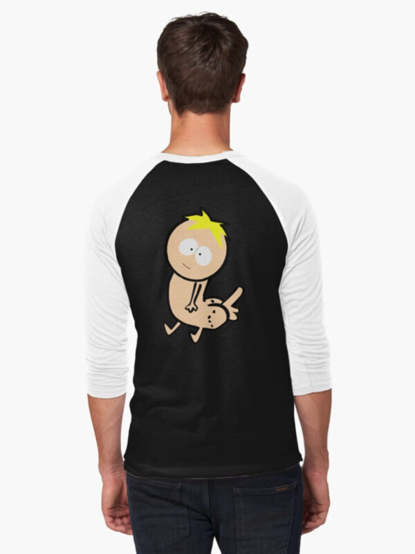 Butters Dickbutt Baseball ¾ Sleeve T-Shirt - Image 6