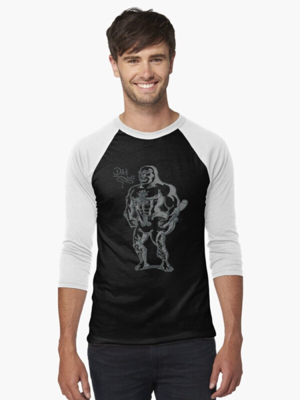 Dickbutt Baseball ¾ Sleeve T-Shirt - Image 4