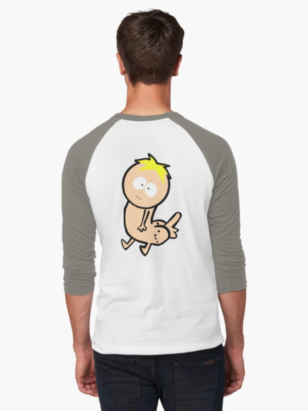 Butters Dickbutt Baseball ¾ Sleeve T-Shirt - Image 14