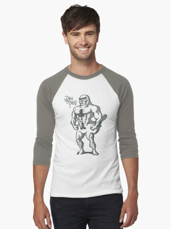Dickbutt Baseball ¾ Sleeve T-Shirt - Image 13