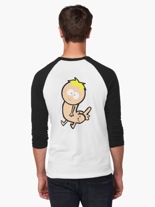 Butters Dickbutt Baseball ¾ Sleeve T-Shirt - Image 3