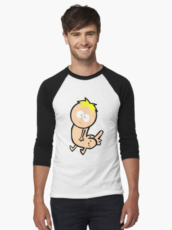Butters Dickbutt Baseball ¾ Sleeve T-Shirt