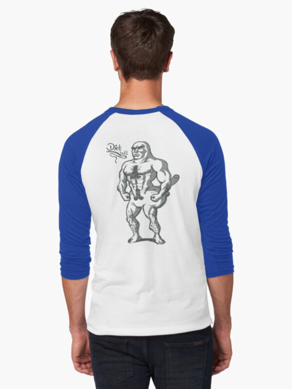 Dickbutt Baseball ¾ Sleeve T-Shirt - Image 12