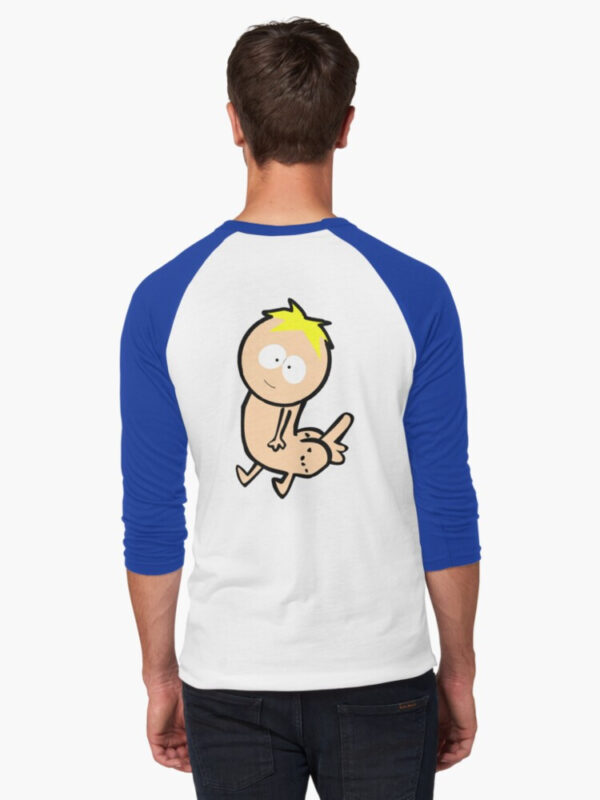 Butters Dickbutt Baseball ¾ Sleeve T-Shirt - Image 12