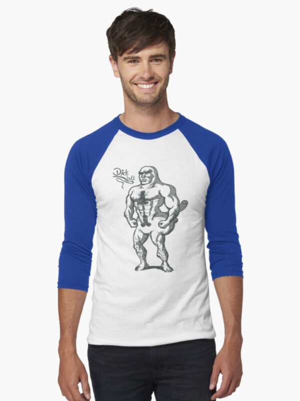 Dickbutt Baseball ¾ Sleeve T-Shirt - Image 11