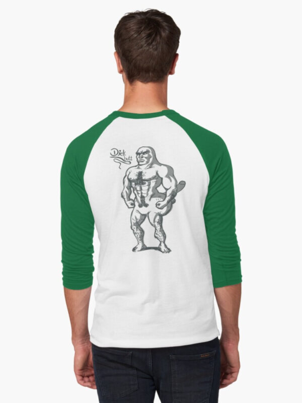 Dickbutt Baseball ¾ Sleeve T-Shirt - Image 16