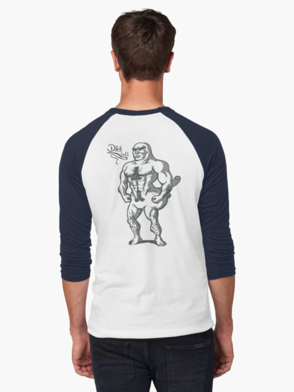 Dickbutt Baseball ¾ Sleeve T-Shirt - Image 8
